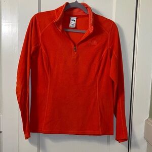 The North Face Vibrant Orange Polartec Fleece Pullover